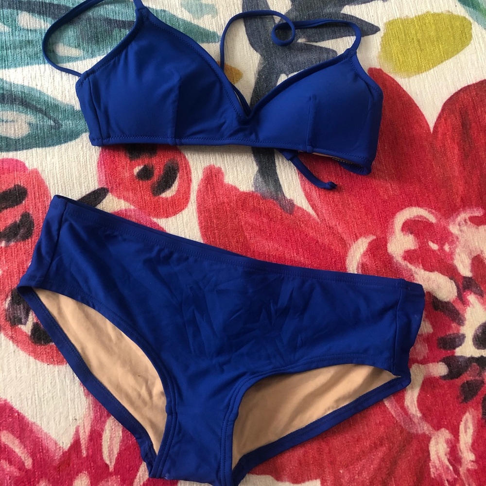 JCrew Blue Bikini